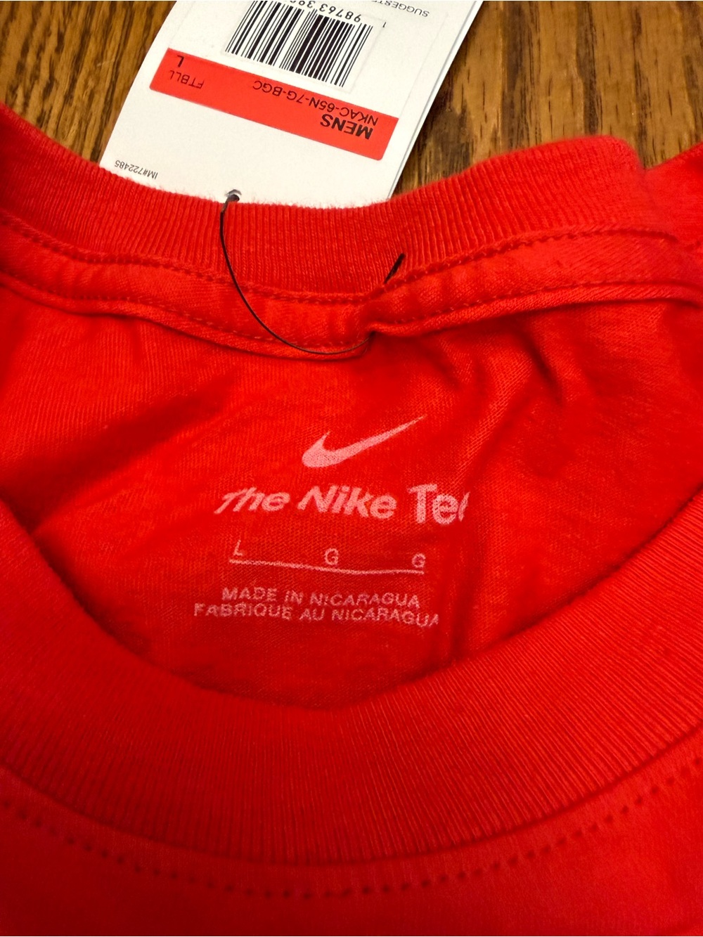 New with Tags Nike Kansas City Chiefs Red Long Sleeve Tee -l - Picture 4 of 6